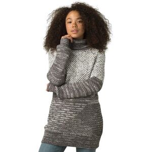 prAna Abelle Turtleneck Tunic Sweater Grey Medium